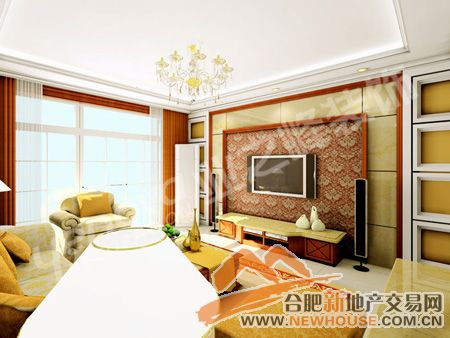 給家居點(diǎn)顏色看看 用色彩展示客廳背景墻